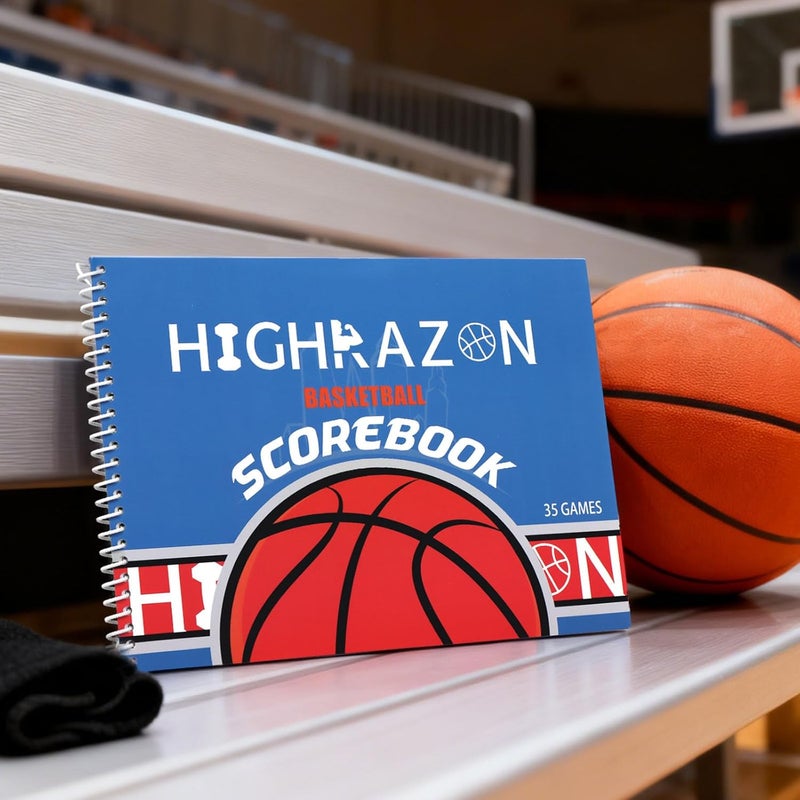 HIGHRAZON Basketball Scorebook 2025, 35 Games for Scorekeepers, 8.5" x 11" Score Keeping Book for Stats, Basketball Score Book for Adult, Youth, High School, Middle School, Little League - Image 2